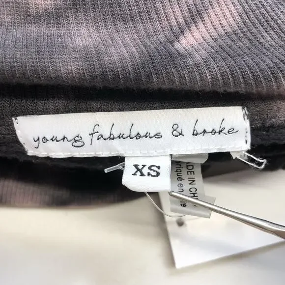 Young Fabulous and Broke Groove Foldover Tie Dye Joggers Pants Women’s Size XS - Picture 2 of 9